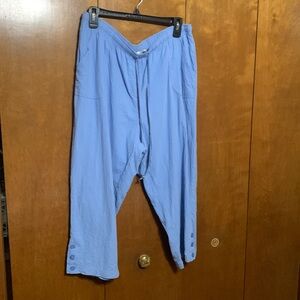Cathy Daniels- Light Blue Capris- XLarge